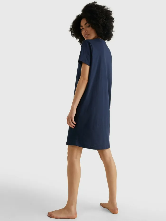 Tommy Hilfiger Original Half Sleeve Nightdress Navy Blazer Womens Lounge and Nightwear Fashion