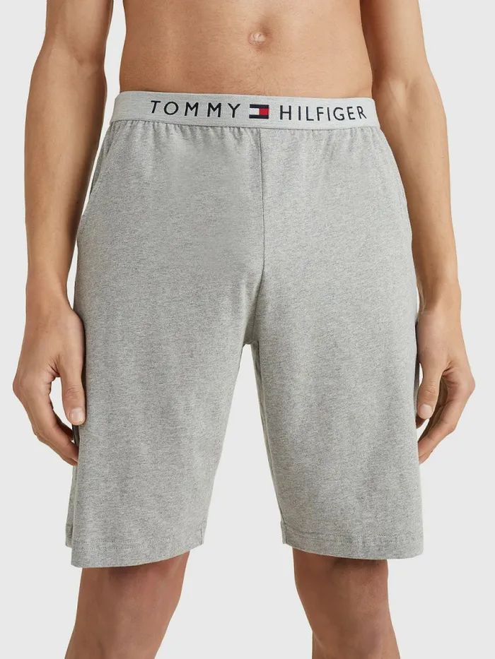 Tommy Hilfiger Original Jersey Logo Shorts Grey Heather Mens Essentials On Sale Tommy Hilfiger Original Jersey Logo Shorts Grey Heather Mens Essentials On Sale