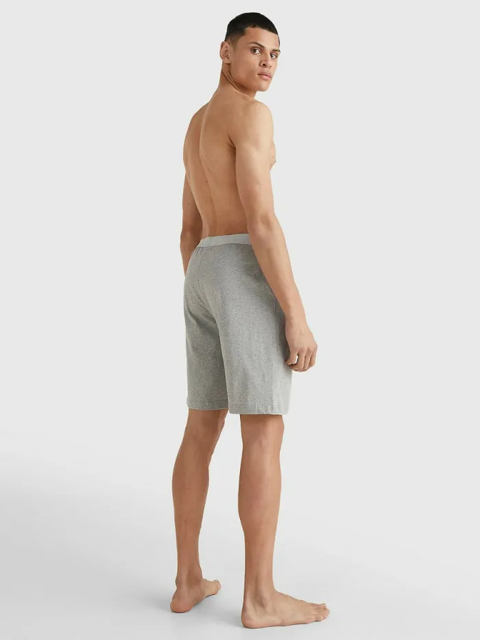 Tommy Hilfiger Original Jersey Logo Shorts Grey Heather Mens Essentials On Sale