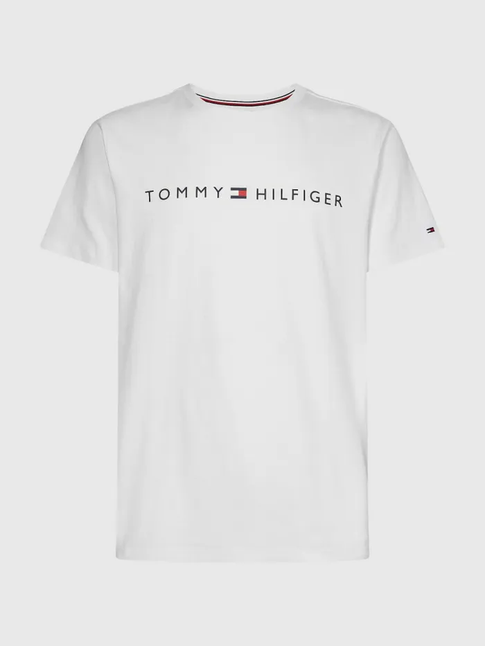 Tommy Hilfiger Original Short Print Pyjama Set WhiteOffset Stars Mens Loungewear and Nightwear