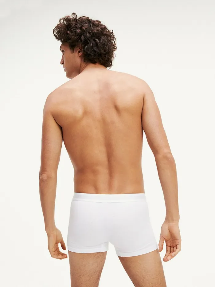 Tommy Hilfiger Original Stretch Logo Waistband Trunks White Mens Underwear Online