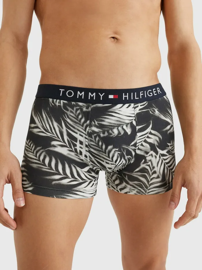 Tommy Hilfiger Original Stretch Microfibre Print Trunks Palm Shadow Mens Underwear Sale Tommy Hilfiger Original Stretch Microfibre Print Trunks Palm Shadow Mens Underwear Sale