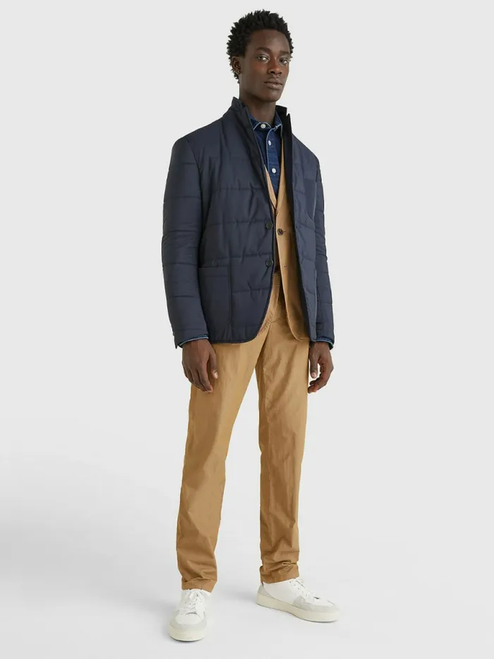 Tommy Hilfiger Padded Slim Fit Jacket Blue Mens Coats and Jackets Online