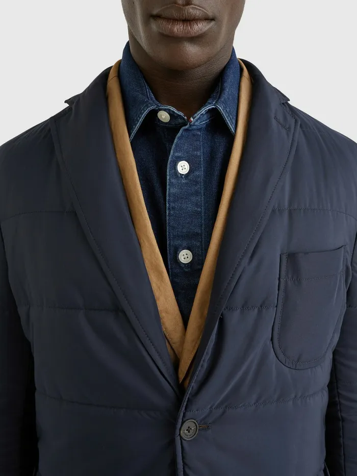Tommy Hilfiger Padded Slim Fit Jacket Blue Mens Coats and Jackets Online