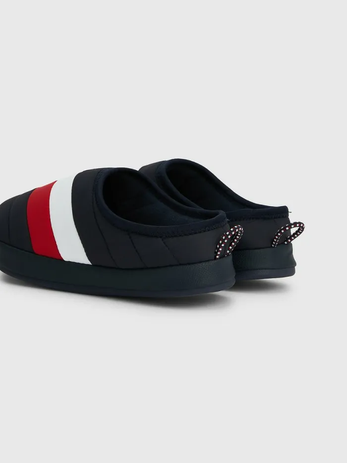 Tommy Hilfiger Padded Stripe Recycled Polyester Slippers Rwb Mens Casual Shoes Online