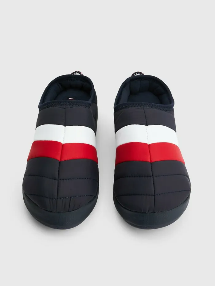 Tommy Hilfiger Padded Stripe Recycled Polyester Slippers Rwb Mens Casual Shoes Online
