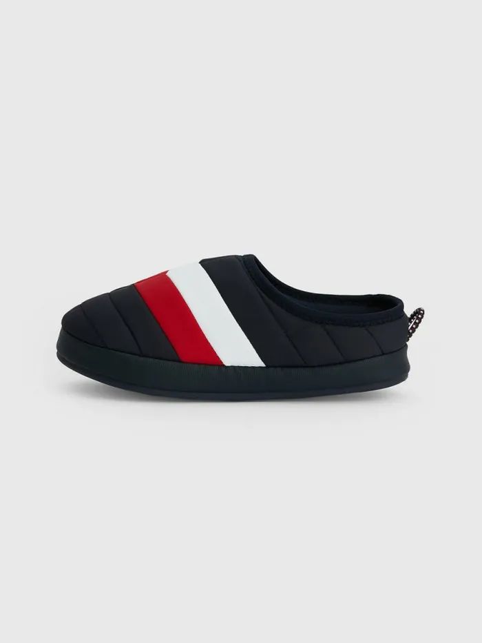 Tommy Hilfiger Padded Stripe Recycled Polyester Slippers Rwb Mens Casual Shoes Online