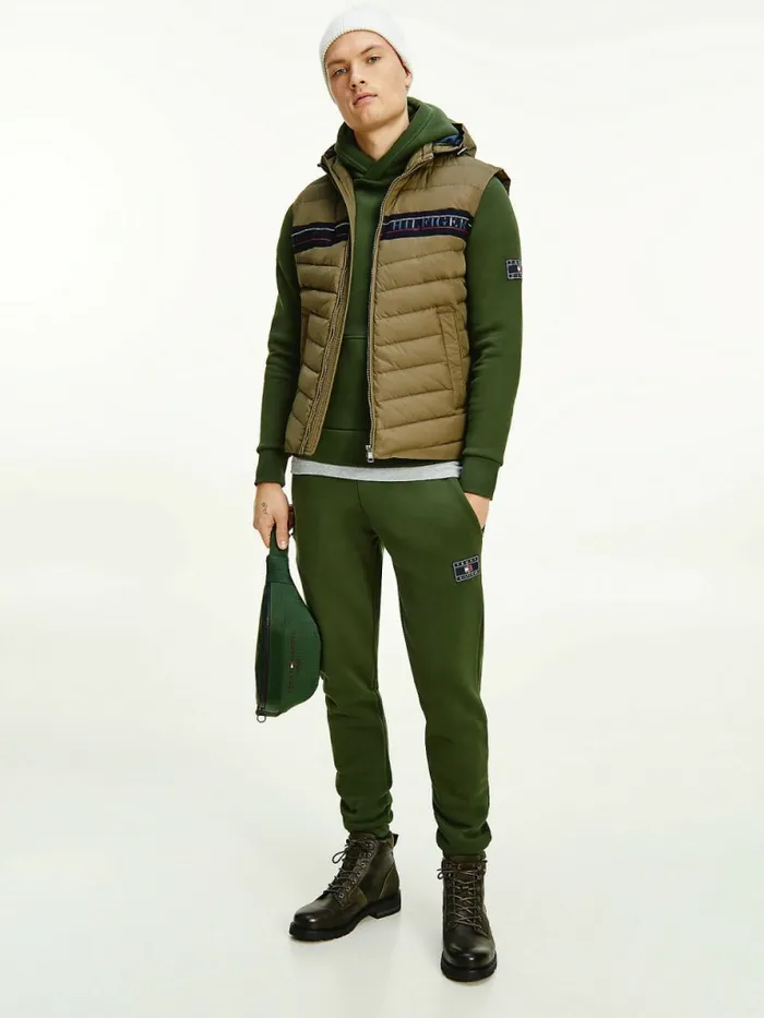 Tommy Hilfiger Peached Fleece Joggers National Forest Mens Trousers