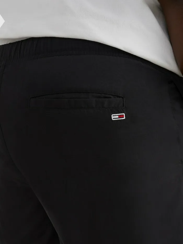 Tommy Hilfiger Plus Belted Beach Shorts Black Mens Shorts Popular