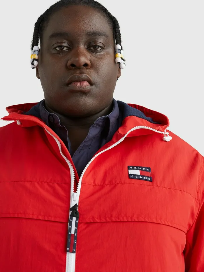 Tommy Hilfiger Plus Chicago Windbreaker Deep Crimson Mens Coats and Jackets For Sale