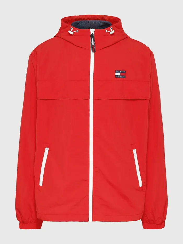 Tommy Hilfiger Plus Chicago Windbreaker Deep Crimson Mens Coats and Jackets For Sale