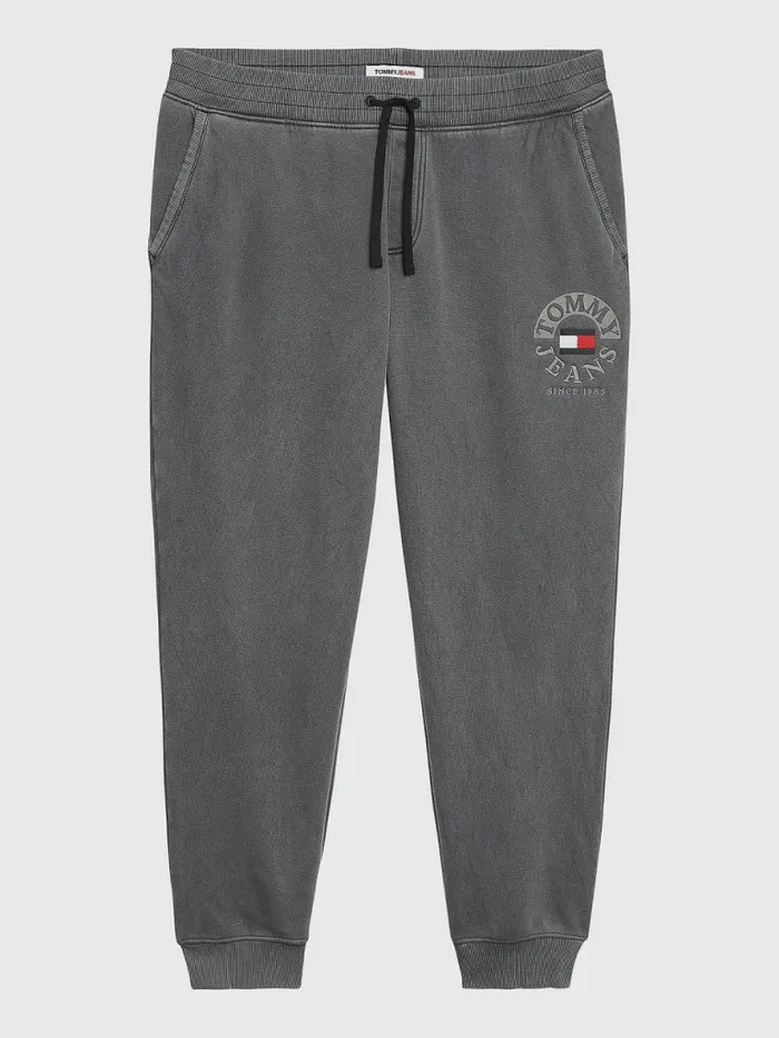 Tommy Hilfiger Plus Fleece Joggers Black Mens Plus Size Clothing