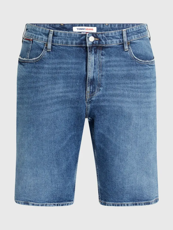 Tommy Hilfiger Plus Regular Denim Shorts Denim Medium Mens Plus Size Clothing Sale