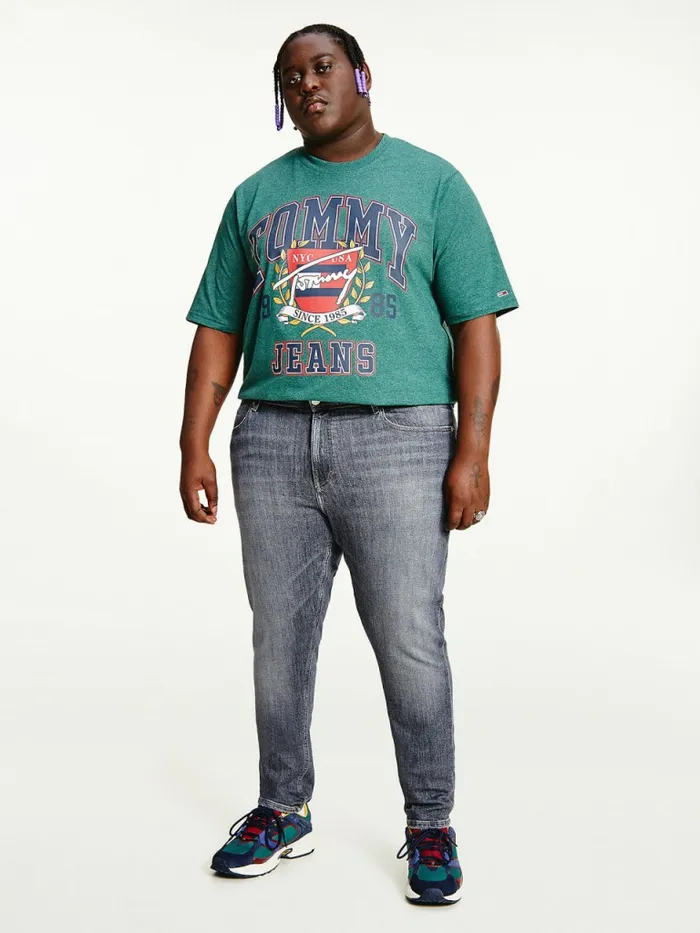 Tommy Hilfiger Plus Scanton Slim Faded Jeans Denim Black Mens Plus Size Clothing Cheap On Sale