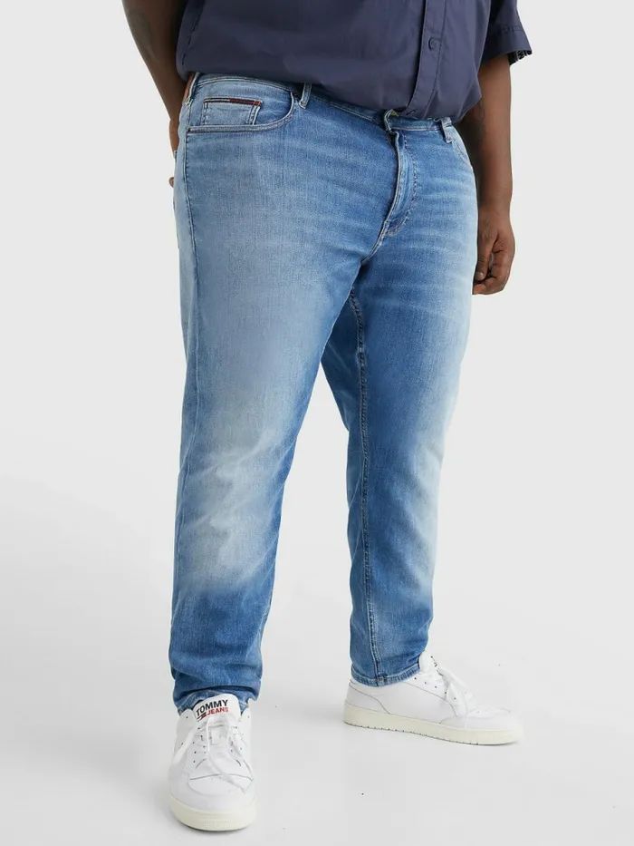 Tommy Hilfiger Plus Scanton Slim Jeans Denim Medium Mens Plus Size Clothing Popular