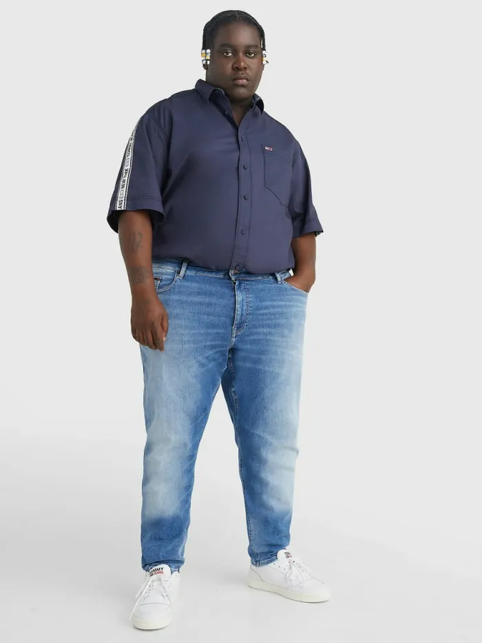 Tommy Hilfiger Plus Scanton Slim Jeans Denim Medium Mens Plus Size Clothing Popular