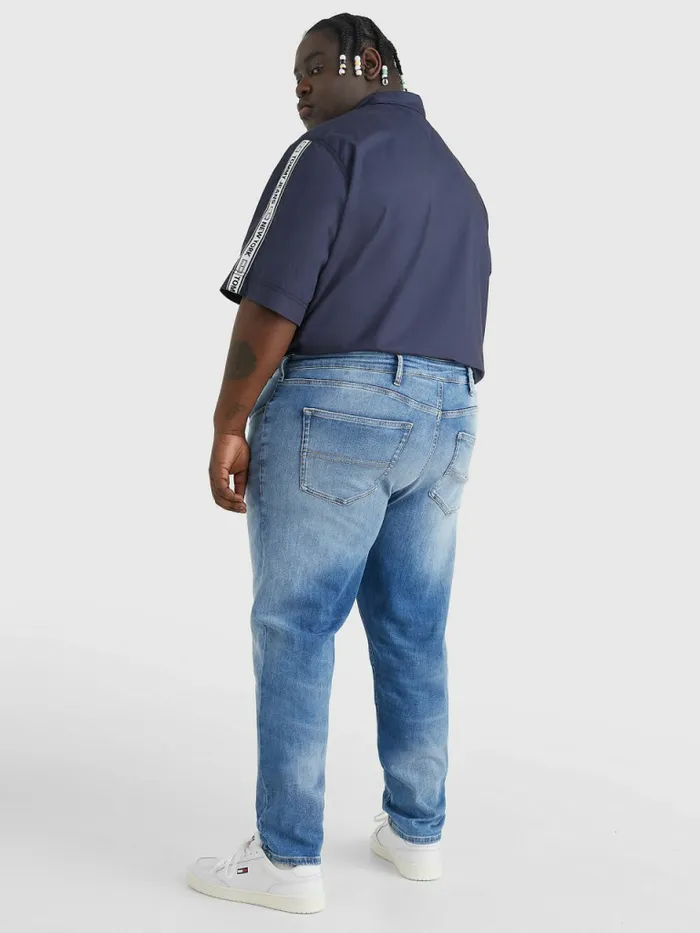 Tommy Hilfiger Plus Scanton Slim Jeans Denim Medium Mens Plus Size Clothing Popular