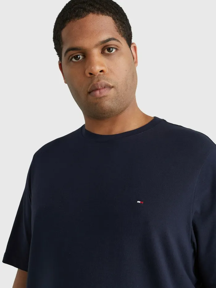 Tommy Hilfiger Plus Stretch Organic Cotton Slim Fit TShirt Desert Sky Mens TShirts Cheap On Sale