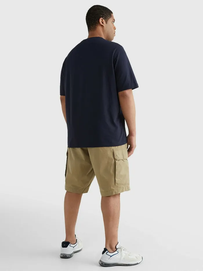 Tommy Hilfiger Plus Stretch Organic Cotton Slim Fit TShirt Desert Sky Mens TShirts Cheap On Sale