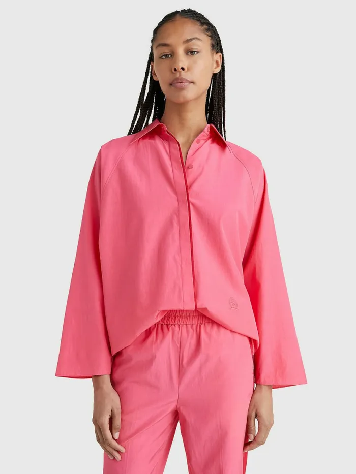 Tommy Hilfiger Prep Relaxed Fit Explorer Shirt Pink Splendor Womens Shirts and Blouses Sale Tommy Hilfiger Prep Relaxed Fit Explorer Shirt Pink Splendor Womens Shirts and Blouses Sale
