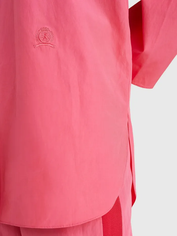 Tommy Hilfiger Prep Relaxed Fit Explorer Shirt Pink Splendor Womens Shirts and Blouses Sale