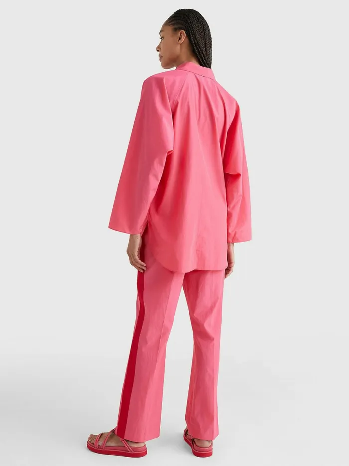 Tommy Hilfiger Prep Relaxed Fit Explorer Shirt Pink Splendor Womens Shirts and Blouses Sale