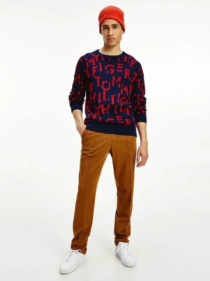 Tommy Hilfiger PullOn Relaxed Trousers Highland Khaki Mens Trousers