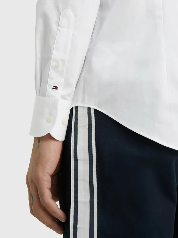 Tommy Hilfiger Pure Cotton Fitted Shirt Mens Shirts Casaul