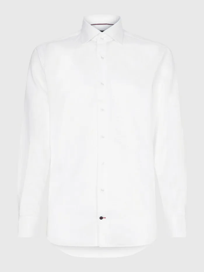 Tommy Hilfiger Pure Cotton Fitted Shirt Mens Shirts Casaul