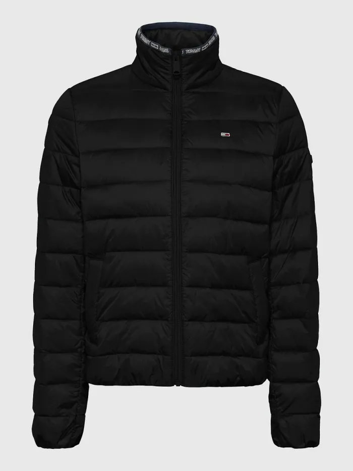 Tommy Hilfiger Quilted ZipThru Jacket Black Womens Coats and Jackets On Sale