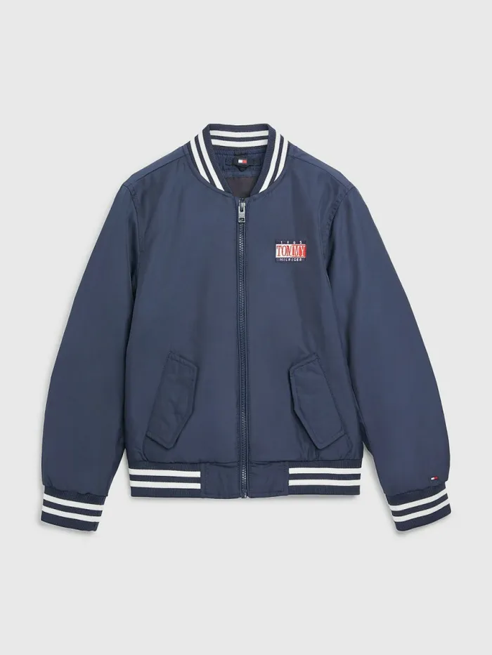 Tommy Hilfiger Recycled Bomber Jacket Twilight Navy Boys Coats and Jackets Online
