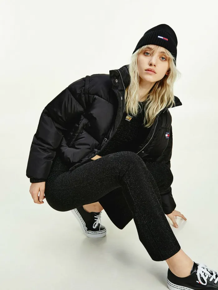 Tommy Hilfiger Recycled Convertible Cropped Vest Puffer Jacket Black Womens Coats and Jackets Gift 4 You Tommy Hilfiger Recycled Convertible Cropped Vest Puffer Jacket Black Womens Coats and Jackets Gift 4 You