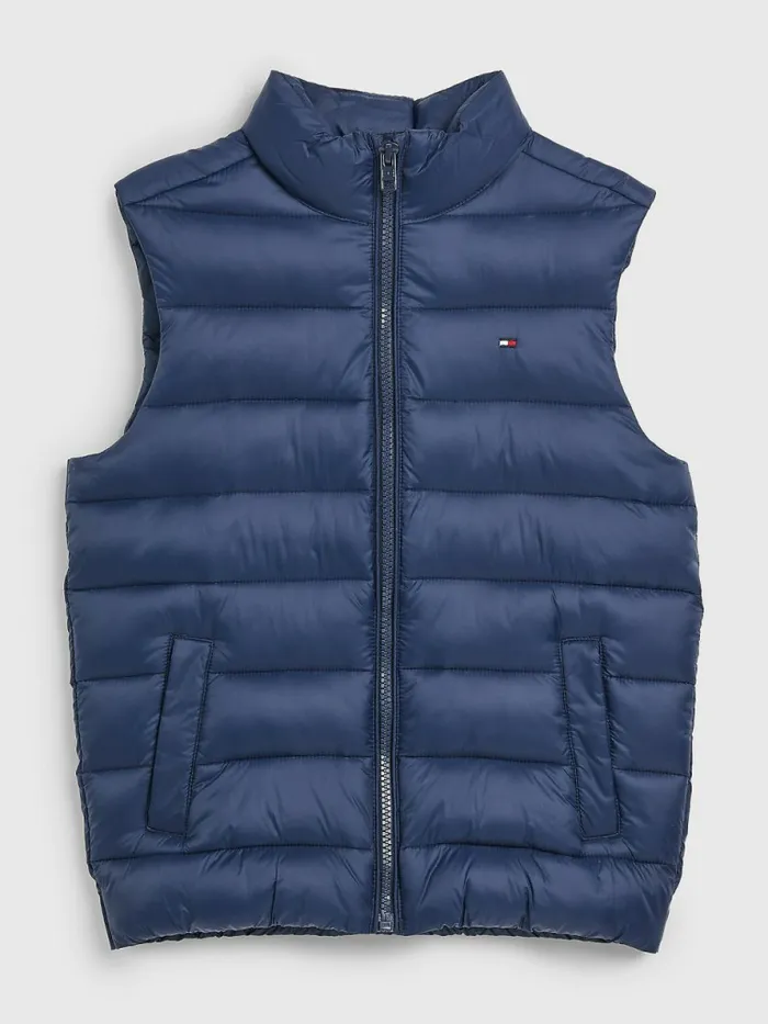 Tommy Hilfiger Recycled Faux Down Vest Twilight Navy Boys Coats and Jackets Gift 4 You