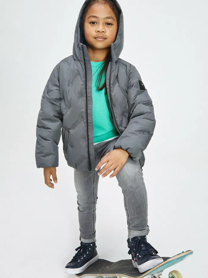 Tommy Hilfiger Recycled Polyester Quilted Hooded Jacket Downtown Grey Boys Coats and Jackets Gift Ideas Tommy Hilfiger Recycled Polyester Quilted Hooded Jacket Downtown Grey Boys Coats and Jackets Gift Ideas
