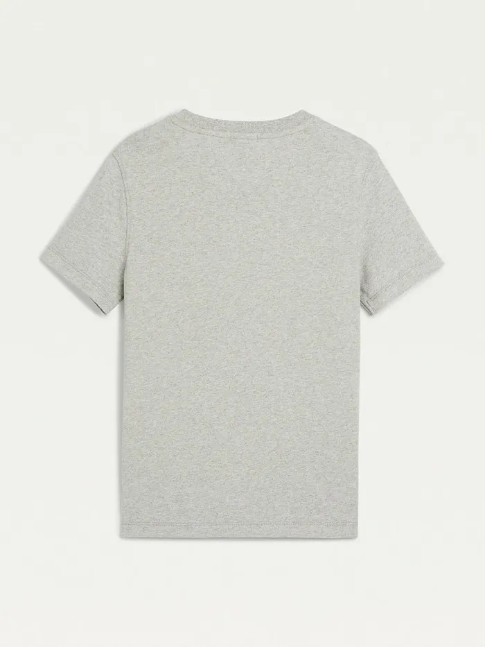 Tommy Hilfiger Recycled Smiley TShirt Light Grey Heather Boys TShirts and Polos Online