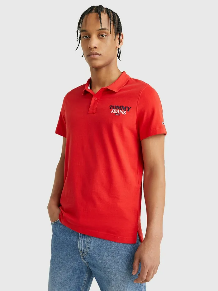 Tommy Hilfiger Regular Fit Jersey Polo Deep Crimson Mens Polo Shirts Gift for Friend Tommy Hilfiger Regular Fit Jersey Polo Deep Crimson Mens Polo Shirts Gift for Friend
