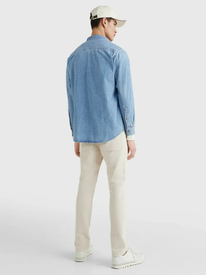 Tommy Hilfiger Relaxed Fit Denim Shirt Clay Indigo Mens Shirts Gift 4 You