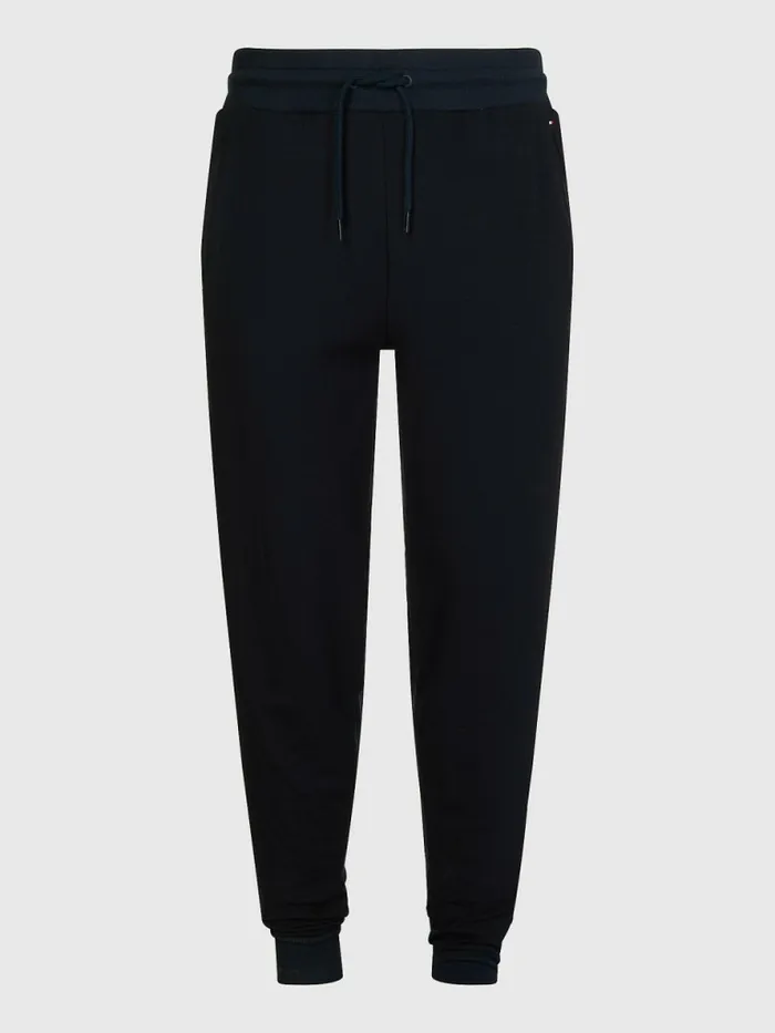 Tommy Hilfiger Repeat Logo Drawstring Joggers Desert Sky Mens Loungewear and Nightwear