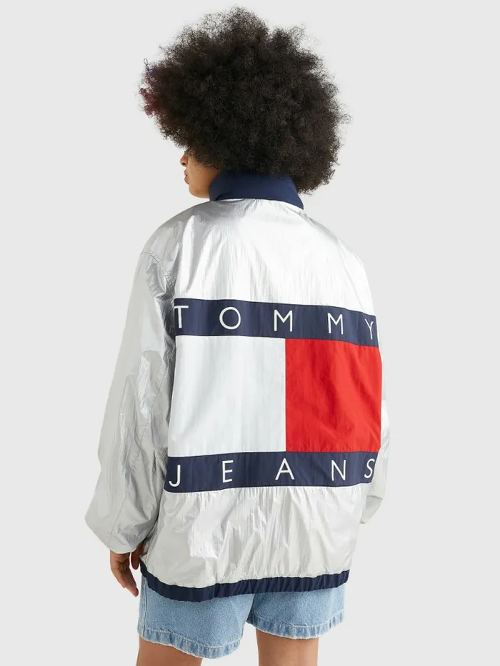 Tommy Hilfiger Reversible Chicago Windbreaker Twilight NavyMulti Mens Coats and Jackets Gift Ideas