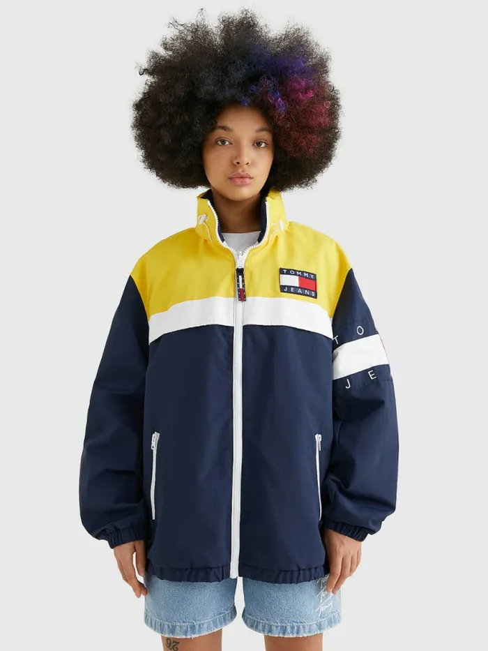 Tommy Hilfiger Reversible Chicago Windbreaker Twilight NavyMulti Mens Coats and Jackets Gift Ideas
