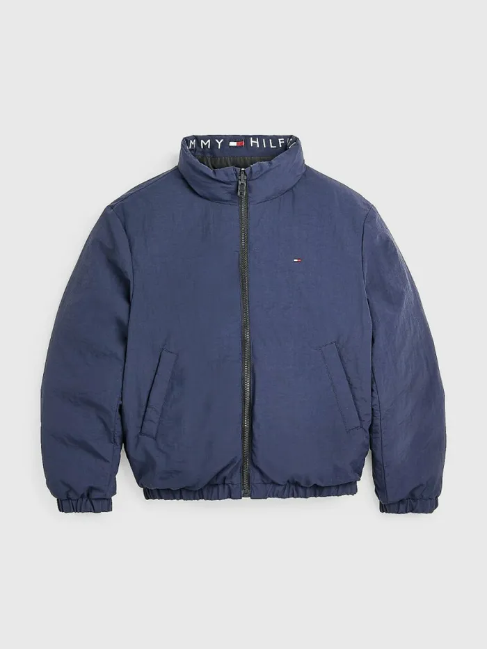 Tommy Hilfiger Reversible Down Jacket Twilight Navy Boys Coats and Jackets Fashion