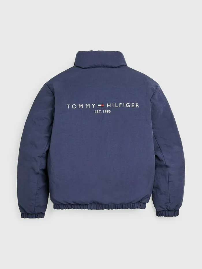 Tommy Hilfiger Reversible Down Jacket Twilight Navy Boys Coats and Jackets Fashion
