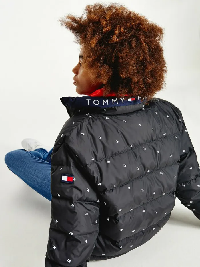 Tommy Hilfiger Reversible Down Jacket Twilight Navy Boys Coats and Jackets Fashion