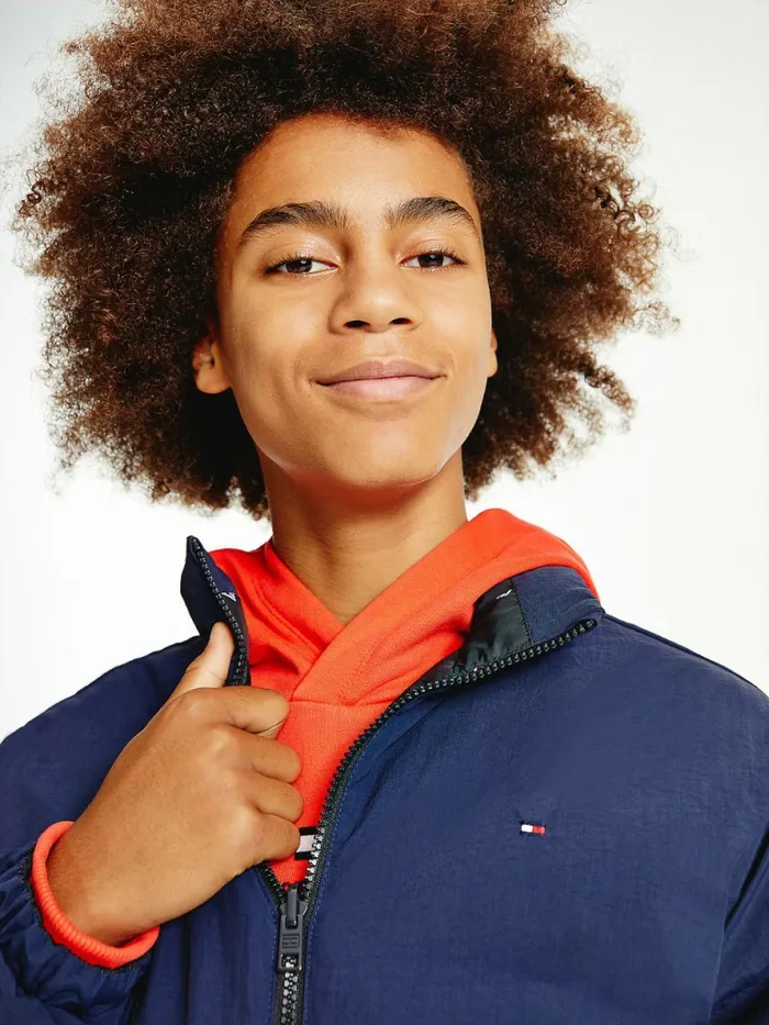 Tommy Hilfiger Reversible Down Jacket Twilight Navy Boys Coats and Jackets Fashion
