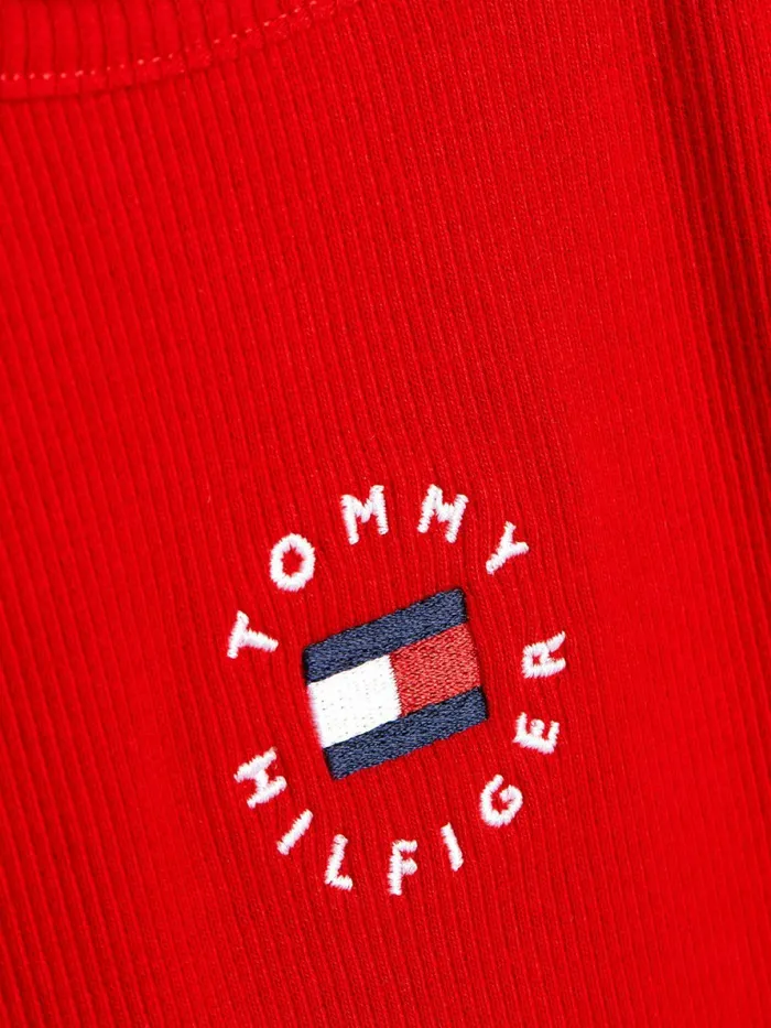 Tommy Hilfiger RibKnit Tank Top Deep Crimson Girls Tops and TShirts Gift for Friend