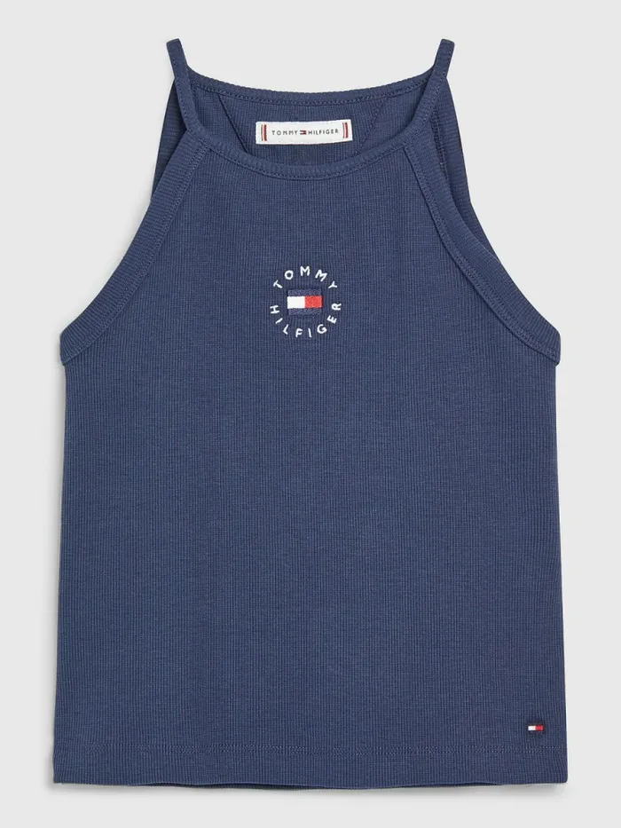 Tommy Hilfiger RibKnit Tank Top Twilight Navy Girls Tops and TShirts Cheap On Sale Tommy Hilfiger RibKnit Tank Top Twilight Navy Girls Tops and TShirts Cheap On Sale