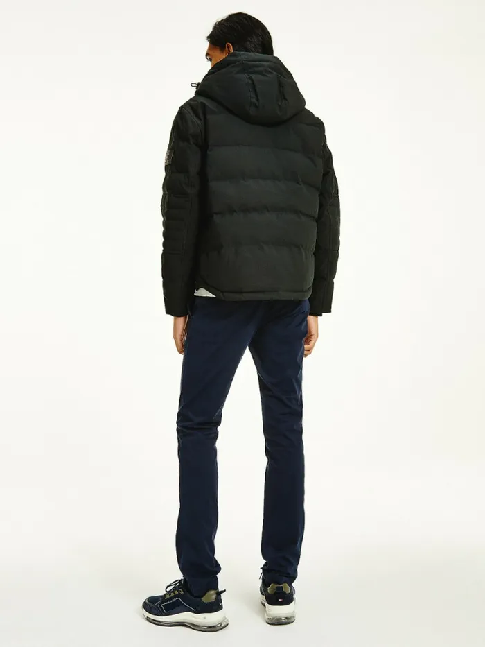 Tommy Hilfiger Rockie Filled Utility Bomber Black Mens Coats and Jackets Cheap On Sale