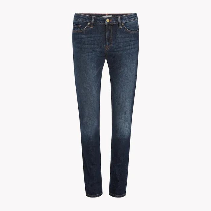 Tommy Hilfiger Rome Heritage Straight Fit Faded Jeans Absolute Blue Wash Womens Jeans Gift for Friend