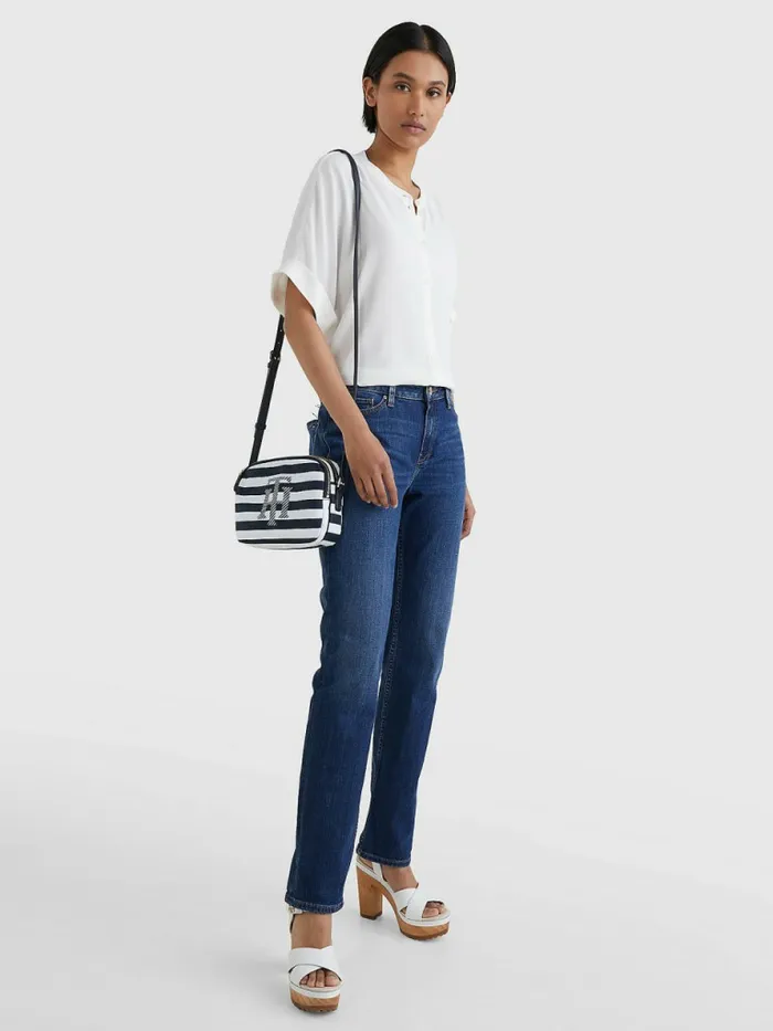 Tommy Hilfiger Rome Mid Rise Straight Faded Jeans Izza Womens Jeans Casaul