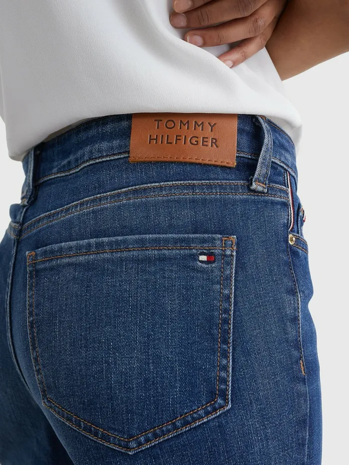Tommy Hilfiger Rome Mid Rise Straight Faded Jeans Izza Womens Jeans Casaul